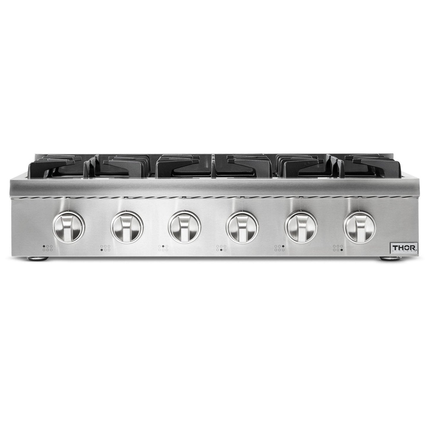 Thor Kitchen 36-Inch Propane Gas Cooktop in Stainless Steel with 6 Burners  - HRT3618ULP