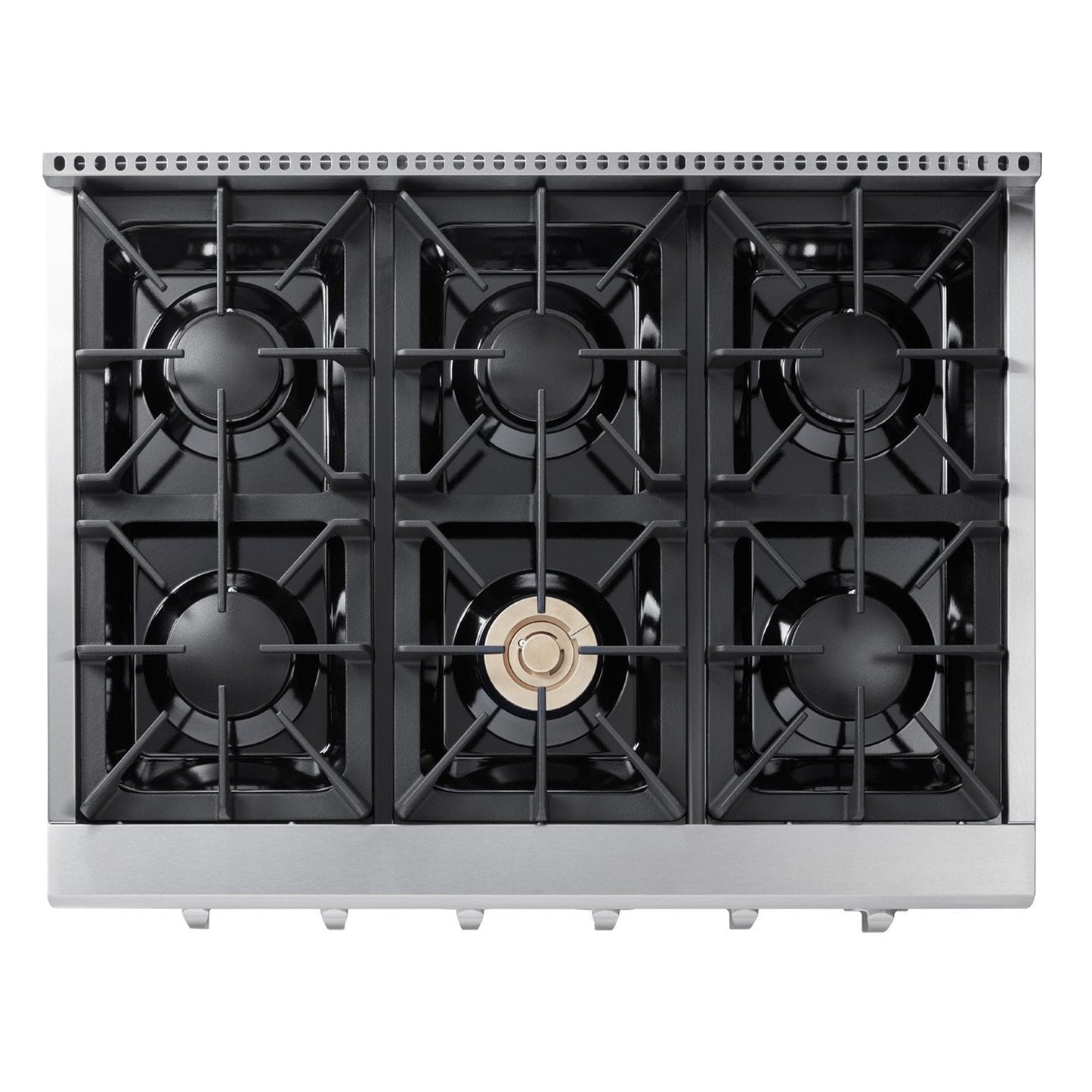 Thor Kitchen 36-Inch Propane Gas Cooktop in Stainless Steel with 6 Burners  - HRT3618ULP