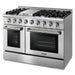 Thor Kitchen 48-Inch 6.7 cu. ft. Professional Gas Range in Stainless Steel with Double Oven HRG4808U