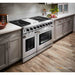 Thor Kitchen 48-Inch 6.8 cu. ft. Double Oven Gas Range in Stainless Steel LRG4807U