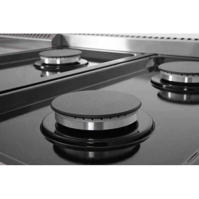 Thor Kitchen 48-Inch 6.8 cu. ft. Double Oven Gas Range in Stainless Steel LRG4807U