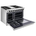 Thor Kitchen 48-Inch 6.8 cu. ft. Double Oven Gas Range in Stainless Steel LRG4807U