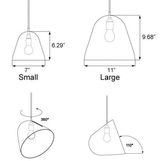 Nyta Tilt Brass Pendant Light