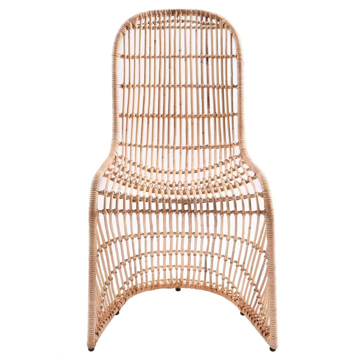 New Pacific Direct Groovy Rattan Chair, (Set of 2) -  6600010