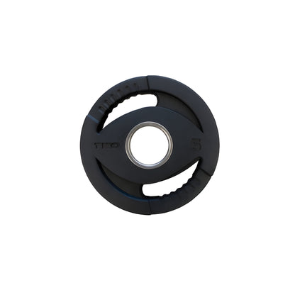 TKO 255 Lb. Rubber Olympic Weight Plate Set with Weight Storage Tree 6210 - 803OR
