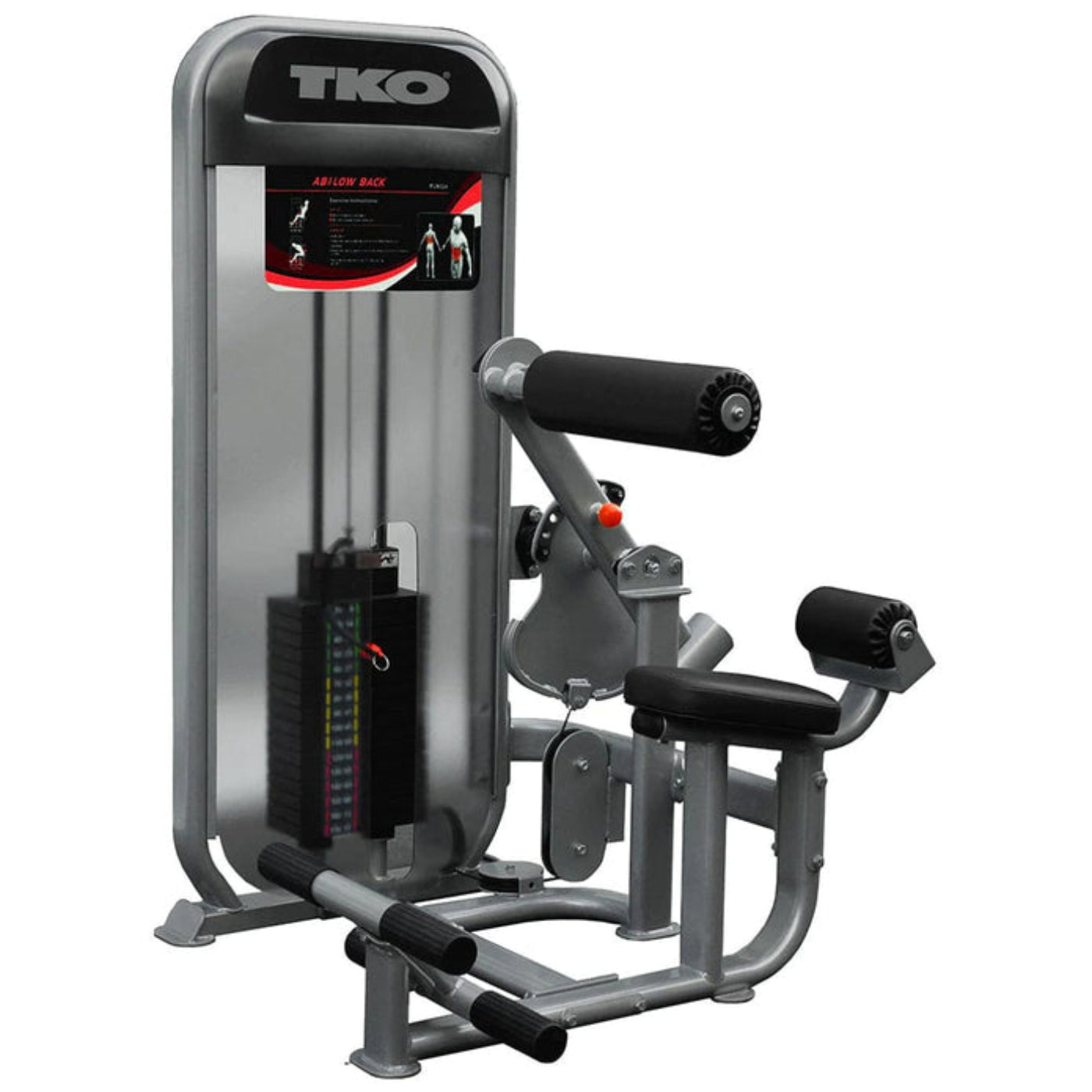 TKO Strength Dual Ab and Back Cable Machine - 8804