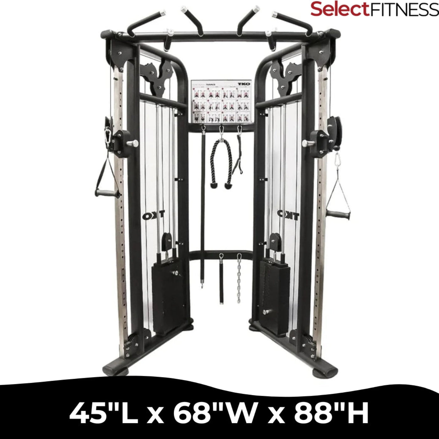 TKO 9050 Functional Trainer Commercial Cable Machine - 9050