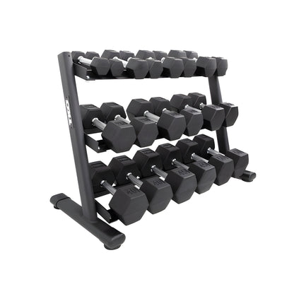 TKO Strength 3-Tier Rail Dumbbell Rack - 6230-B