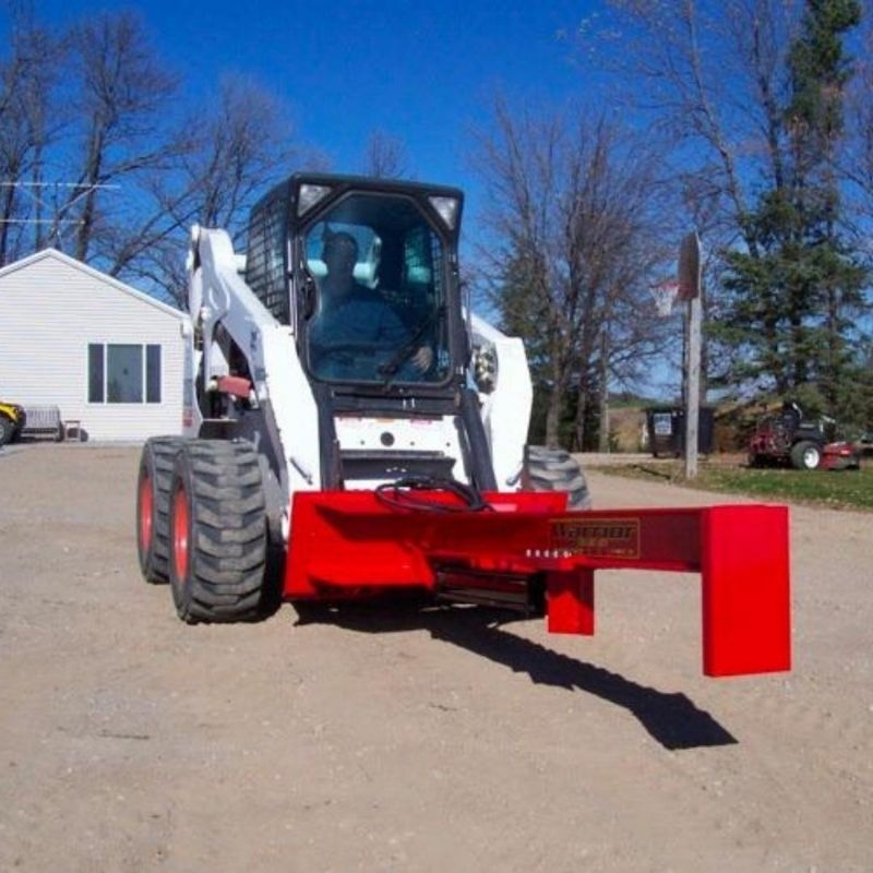 TM Manufacturing Warrior Skid Steer Log Splitter Attachment - TM-Warrior-Single