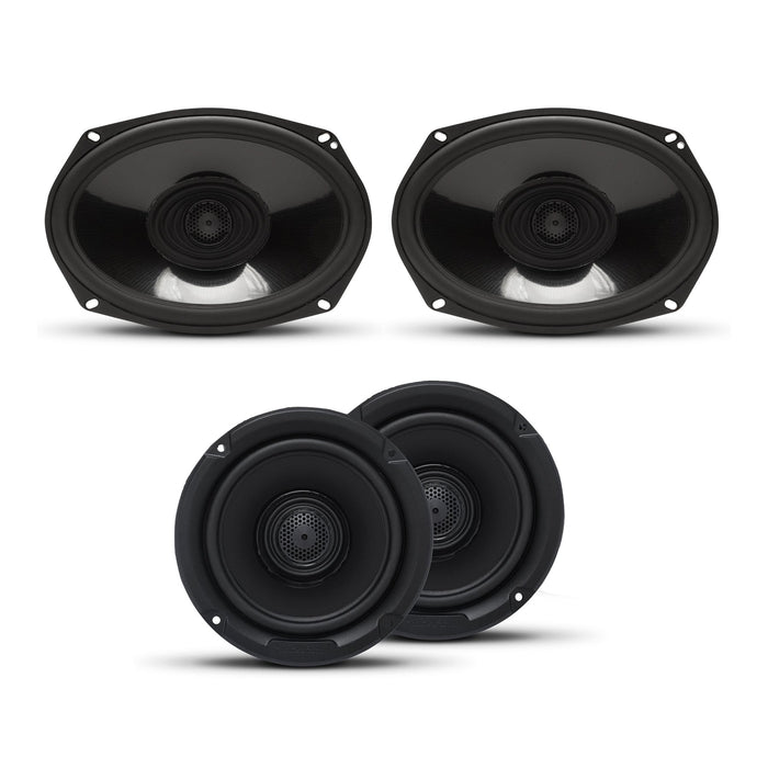 Rockford Fosgate Power 6x9 Inch & 6.5 Inch Full Range Motorcycle Speaker Package - 202291