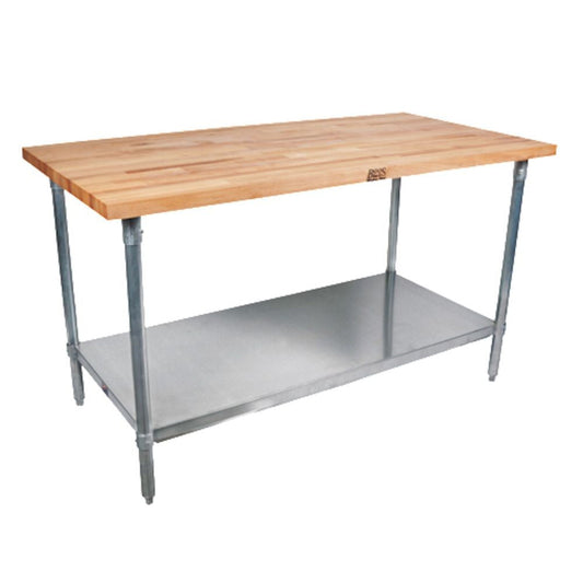 John Boos TNS10 Wood Top Work Table - JBTNS10