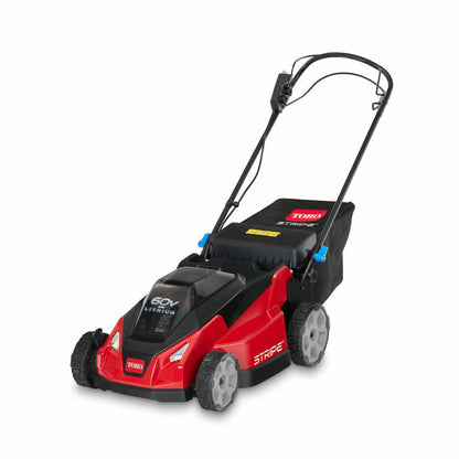 Toro 21" Stripe 60v Battery RWD, HW, Dual Blades, Super Bagger, Headlights (7.5ah) - TOR-21623