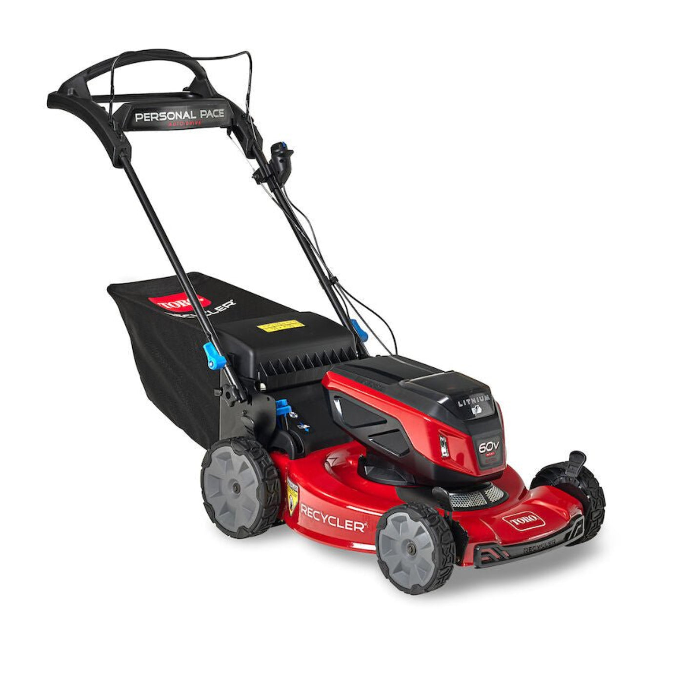 Toro 22" 60V MAX* Electric Battery SMARTSTOW Personal Pace Auto-Drive High Wheel Lawn Mower w/ Headlights - TOR-21467