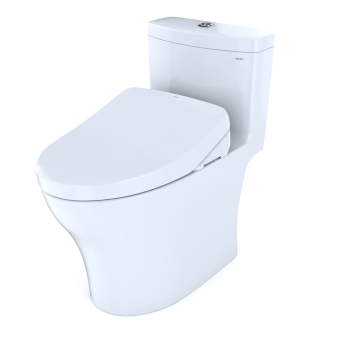 TOTO AQUIA IV WASHLET+ S550E ONE-PIECE TOILET 1.28 GPF & 0.8 GPF MW6463056CEMFGA#01 - Backyard Provider