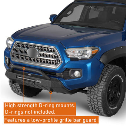 Tacoma Front Bumper (16-23 Toyota Tacoma) - Hooke Road - HE.4230