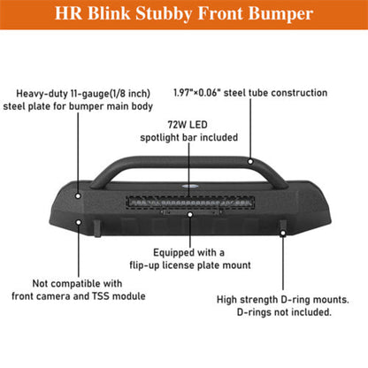 Tacoma Front Bumper (16-23 Toyota Tacoma) - Hooke Road - HE.4230