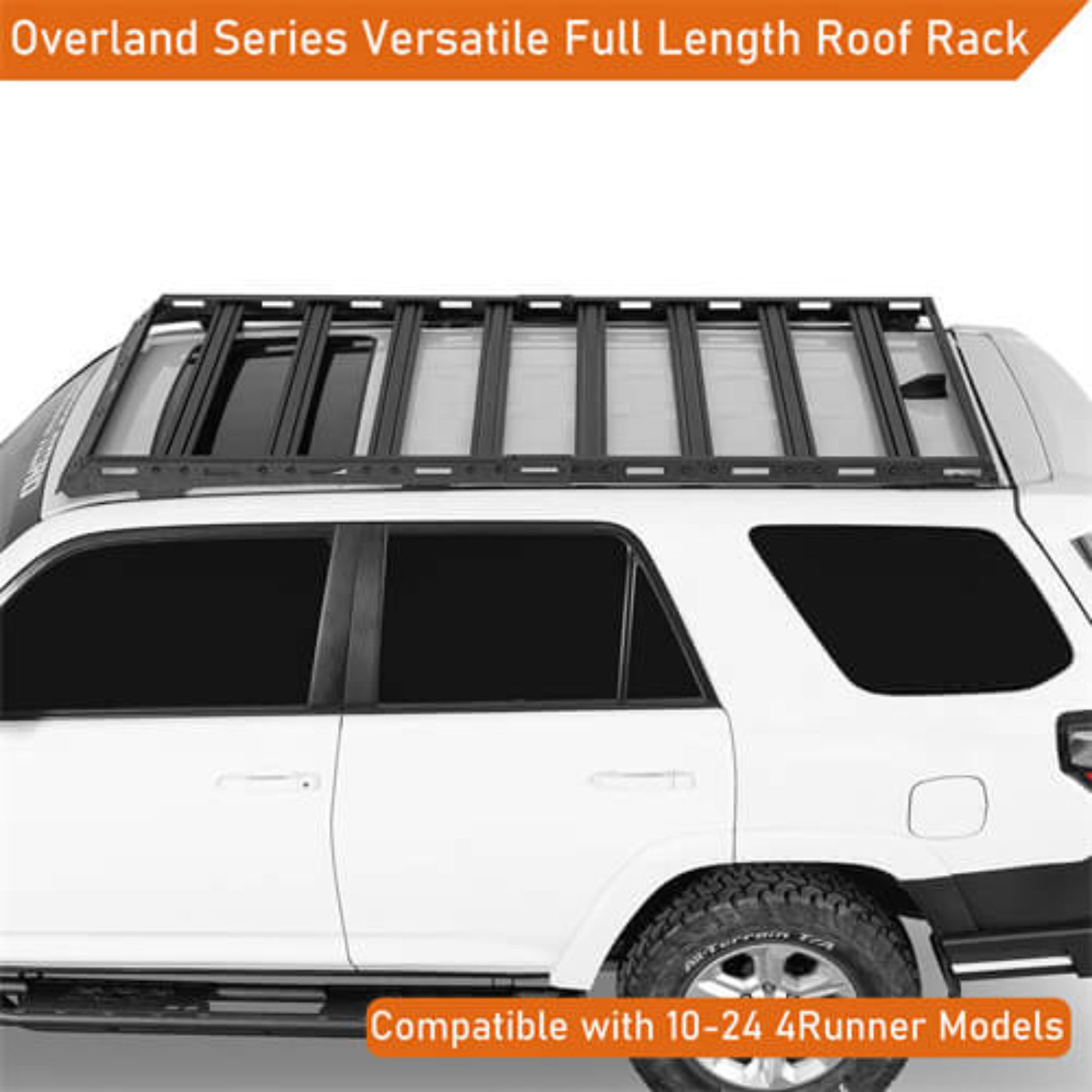 Overland Aluminum Roof Rack For 2010-2024 Toyota 4Runner - Hooke Road - HE.9808-S