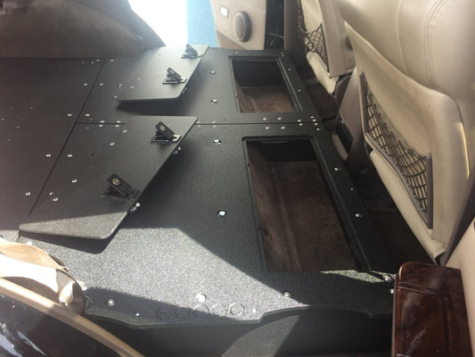 GOOSE GEAR Toyota Land Cruiser 1991-1997 80 Series - Second Row Seat Delete Plate Systm - 1050-GGR-SH