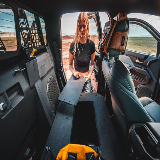 GOOSE GEAR Toyota Tacoma - 2024-Present - 4th Gen - Hybrid - Double Cab - Explore Series - Seat Delete Plate System - Second Row - 1102-GGR-SH