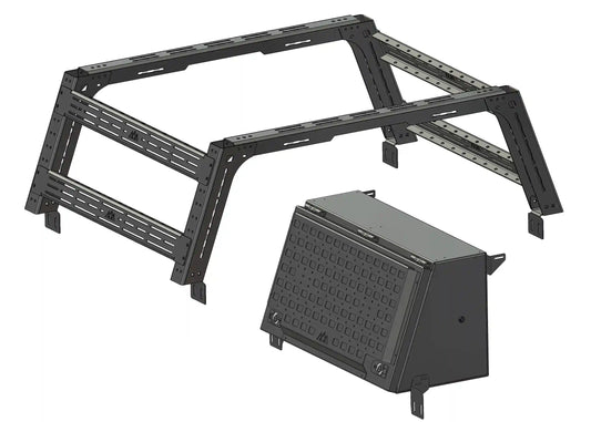 Backwoods Adventure Toyota Tacoma Bed Rack Storage Bundle Deal - BWBU-TA02
