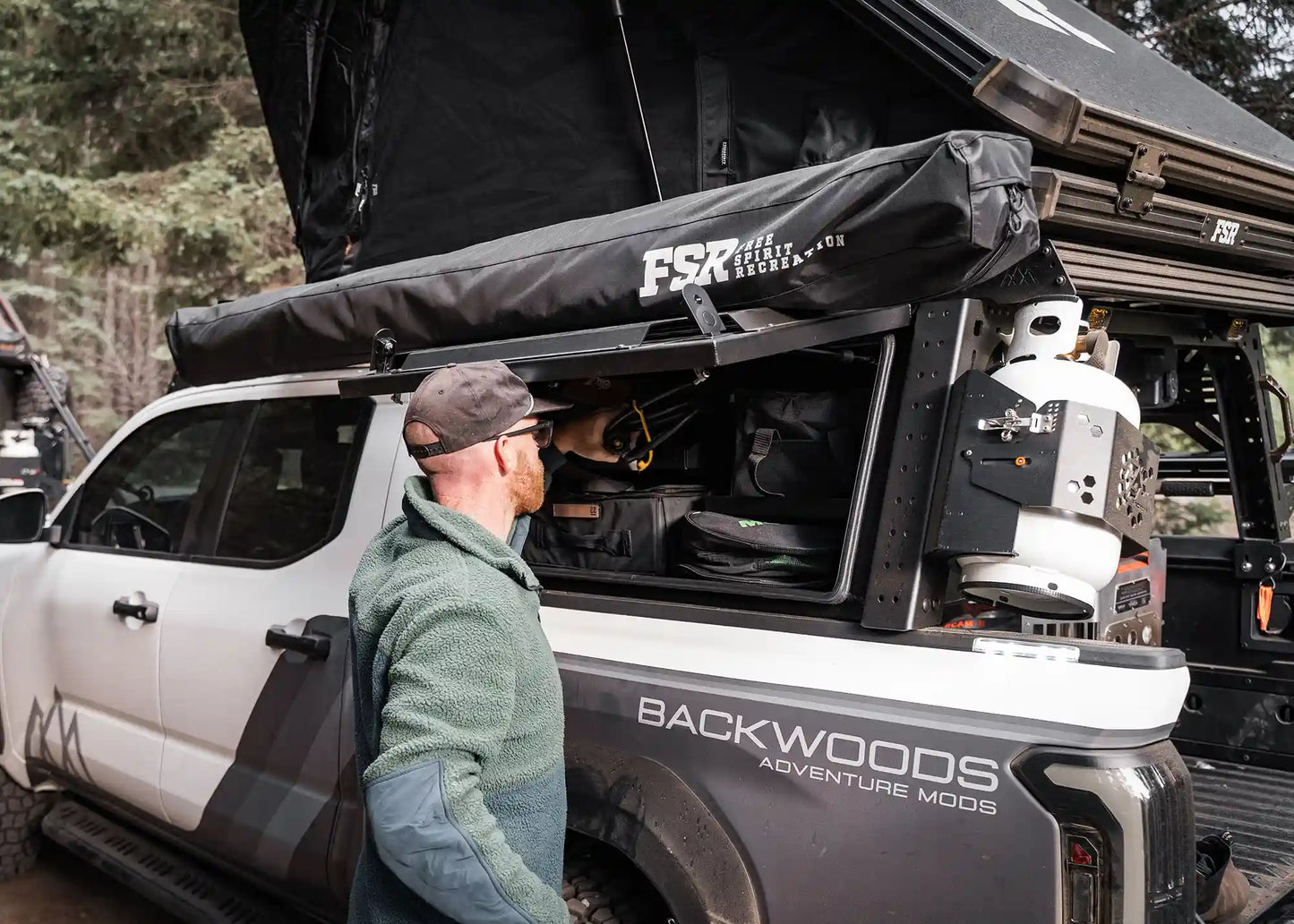 Backwoods Adventure Toyota Tacoma Bed Rack Storage Bundle Deal - BWBU-TA02