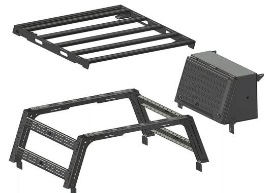 Backwoods Adventure Toyota Tacoma Bed Rack Enthusiast Bundle Deal - BWBU-TA03