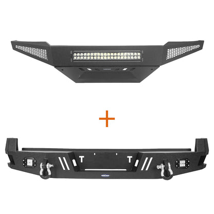 Hooke Road Front Bumper & Rear Bumper(05-11 Toyota Tacoma) - HE.4008&HE.4022