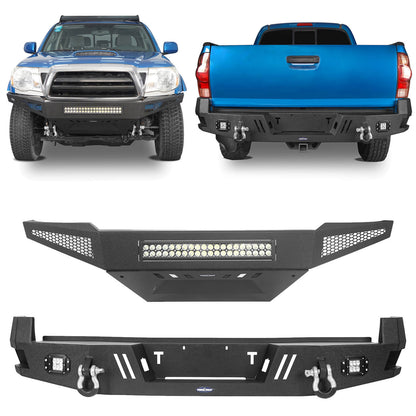 Hooke Road Front Bumper & Rear Bumper(05-11 Toyota Tacoma) - HE.4008&HE.4022