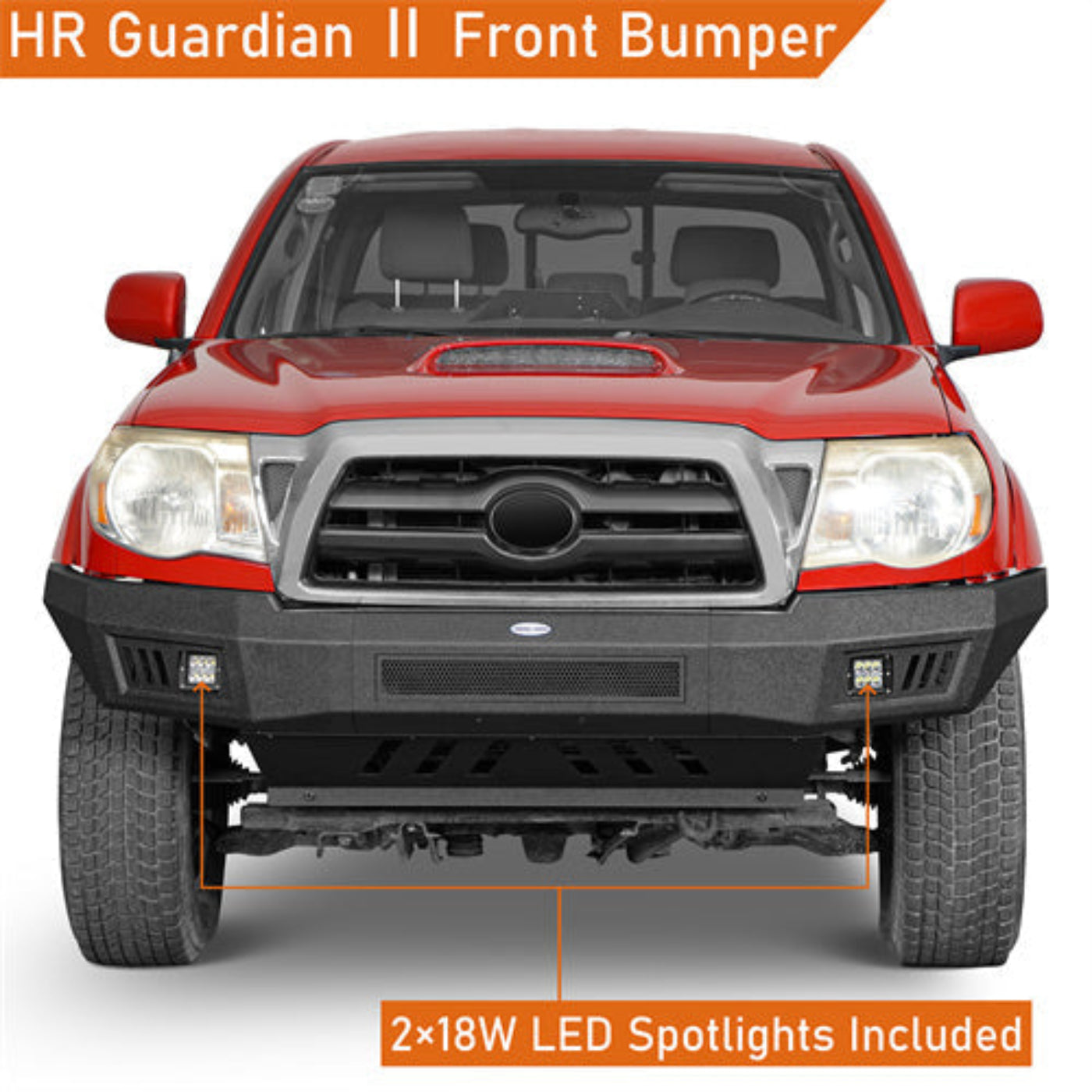 HR Full Width Front Bumper Replacement(05-11 Toyota Tacoma) - Hooke Road - HE.4024