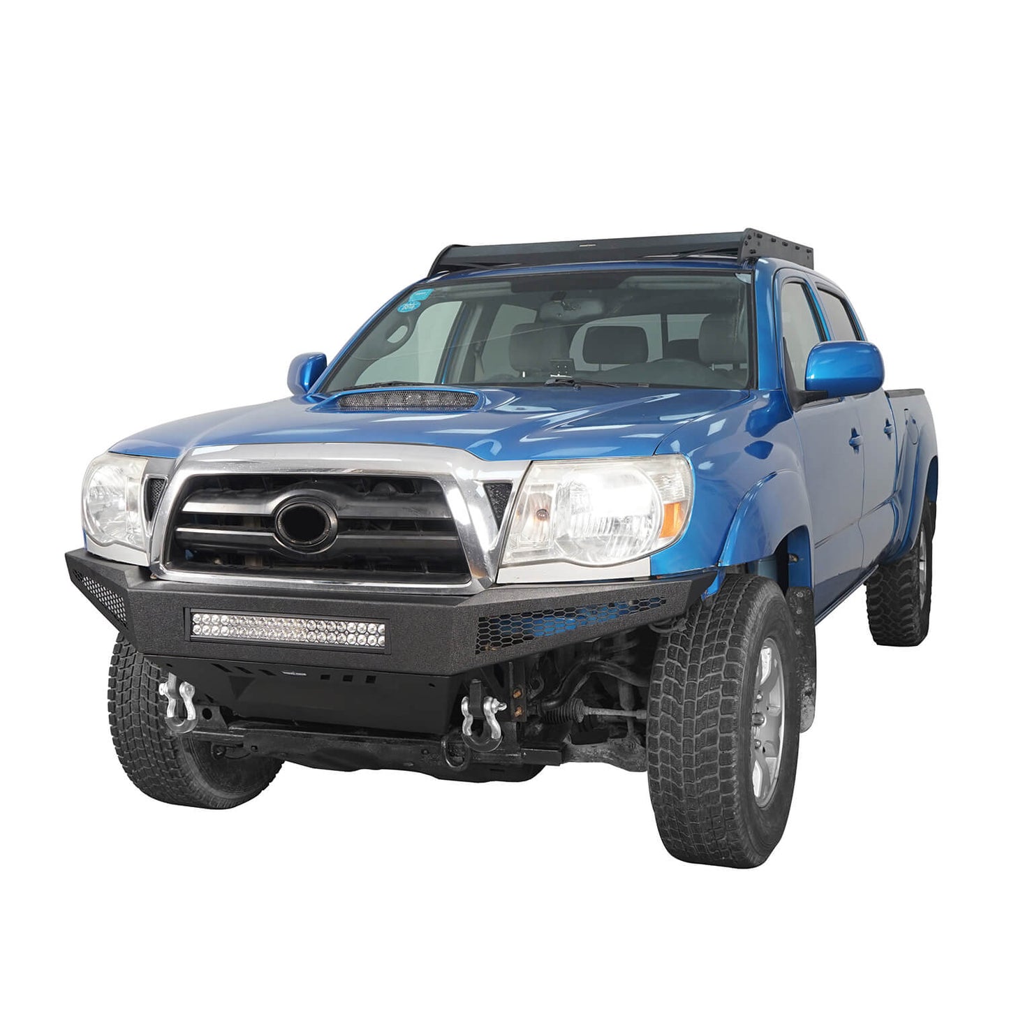 Hooke Road Discovery Full Width Front Bumper w/ Skid Plate & LED Light Bar(05-11 Toyota Tacoma) - HE.4008