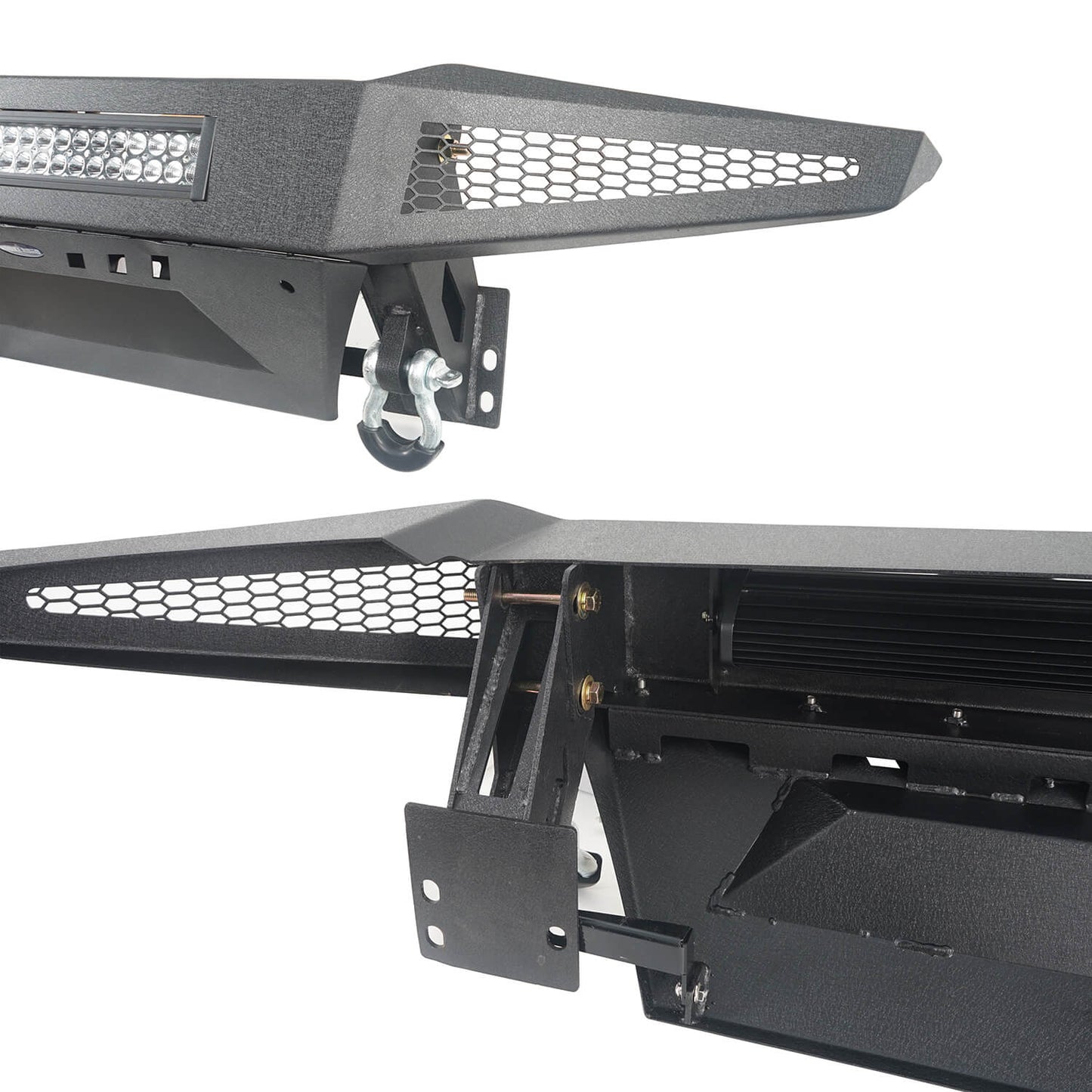 Hooke Road Discovery Full Width Front Bumper w/ Skid Plate & LED Light Bar(05-11 Toyota Tacoma) - HE.4008