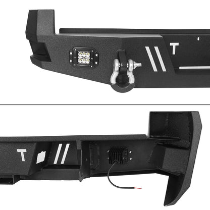 Hooke Road Rear Bumper w/LED Floodlights HR(05-15 Toyota Tacoma) - HE.4022
