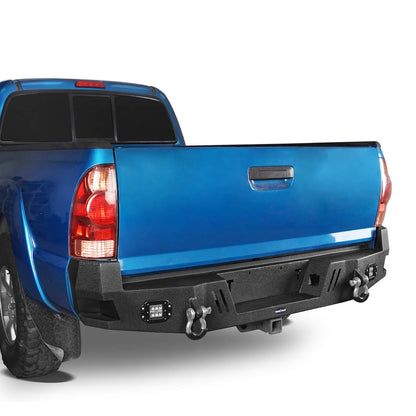 Hooke Road Rear Bumper w/LED Floodlights HR(05-15 Toyota Tacoma) - HE.4022