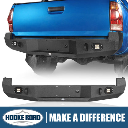 Hooke Road Discovery Rear Bumper w/Floodlights(05-15 Toyota Tacoma) - HE.4011