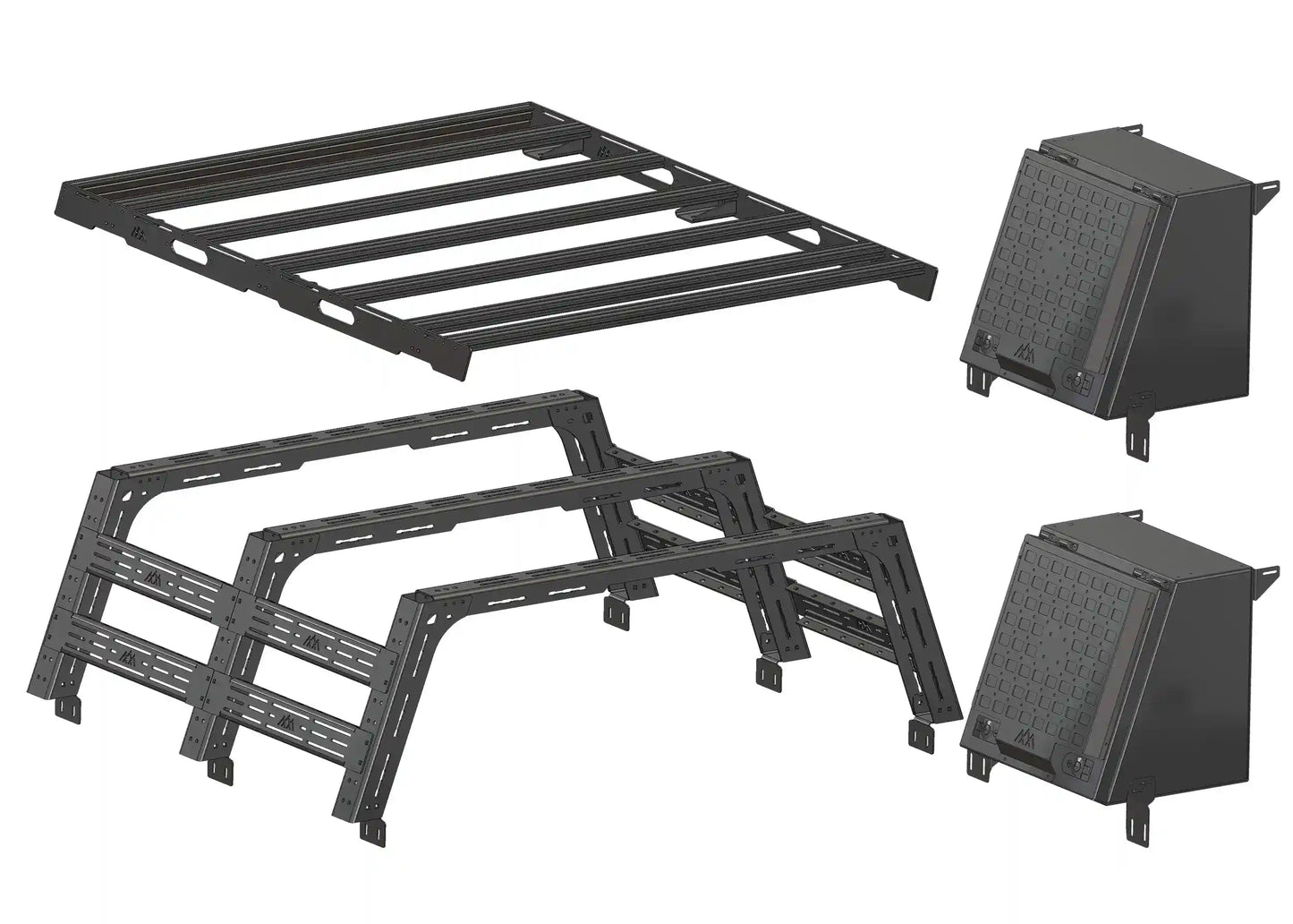 Backwoods Adventure Toyota Tundra Bed Rack Enthusiast Bundle Deal - BWBU-TU03