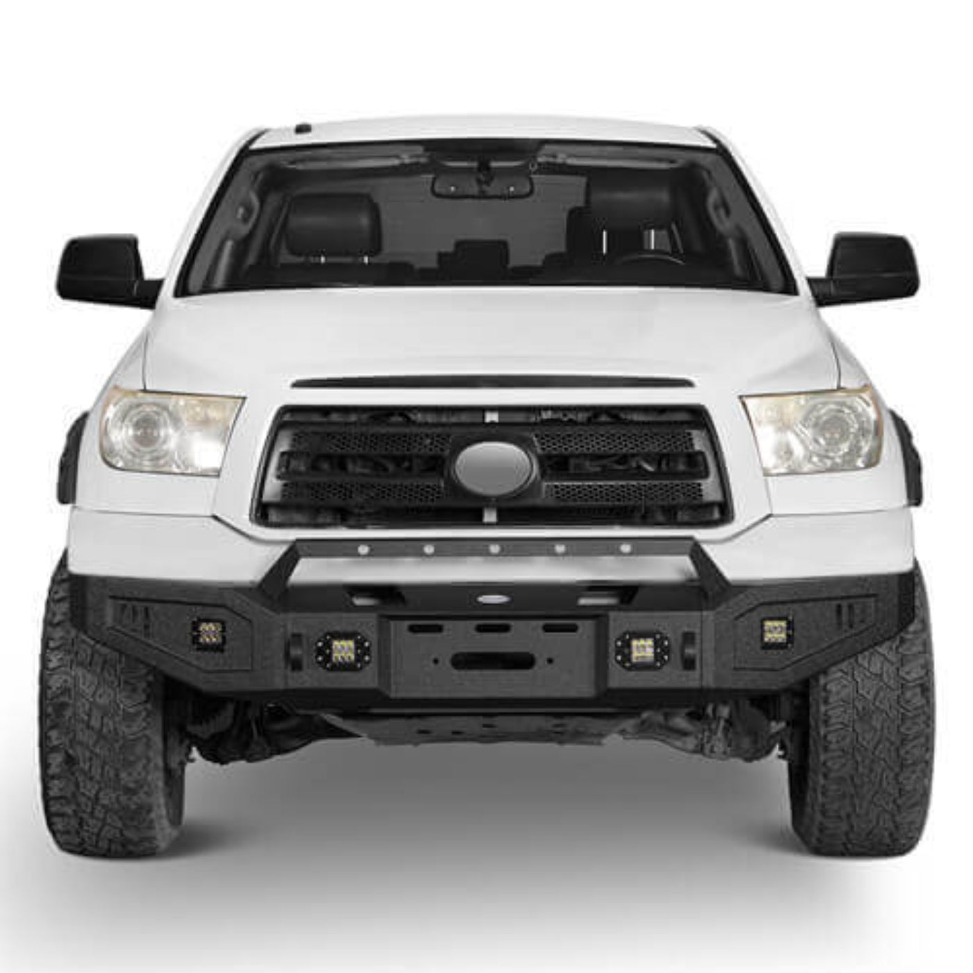 Hooke Road Full Width Front Bumper w/Low-Profile Hoop(07-13 Toyota Tundra) - HE.5205A+HE.5205B