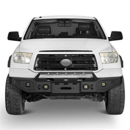 Hooke Road Full Width Front Bumper w/Low-Profile Hoop(07-13 Toyota Tundra) - HE.5205A+HE.5205B