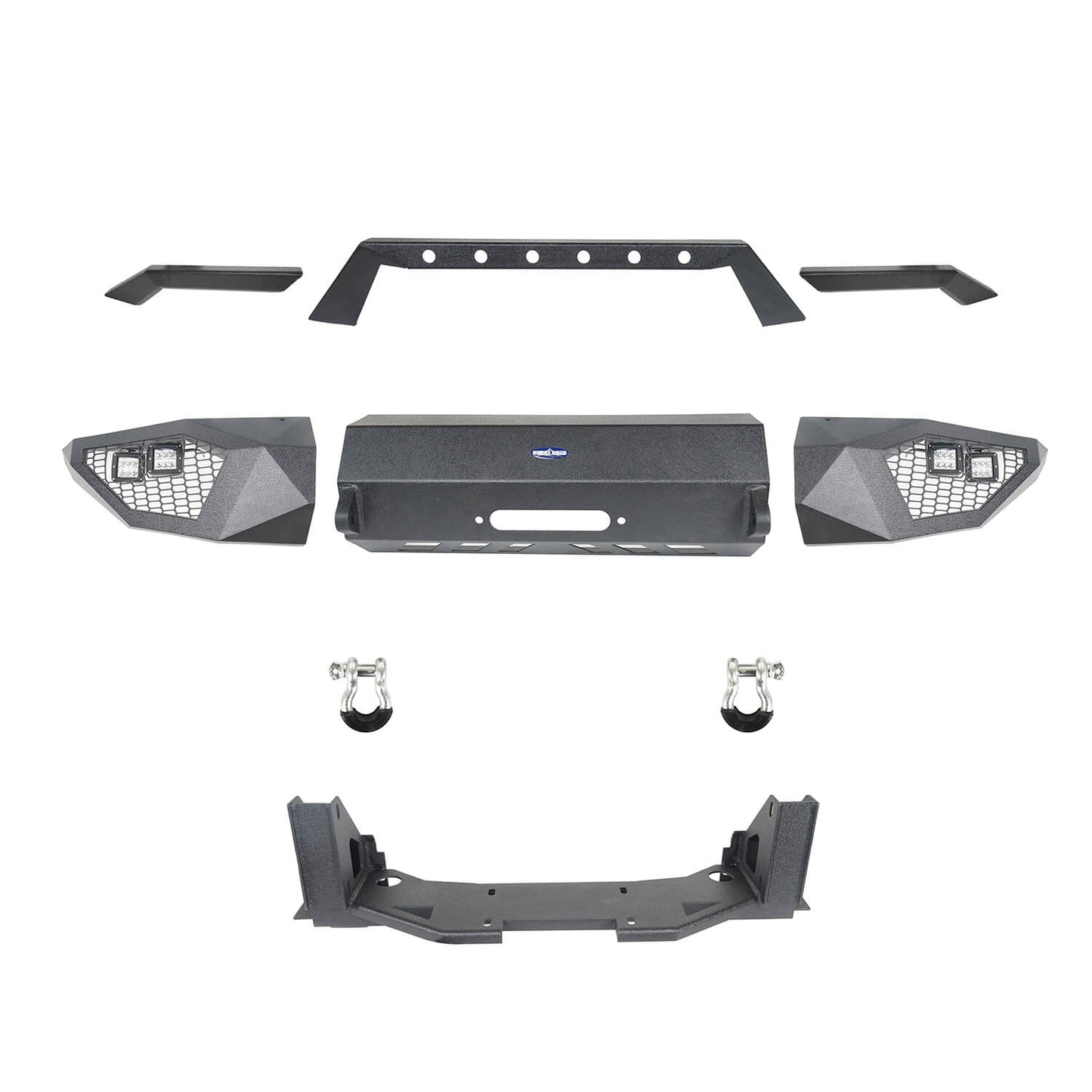 Hooke Road Full Width Front Bumper Destroyer Front Bumper(14-21 Toyota Tundra) - HE.5000A+HE.5000B