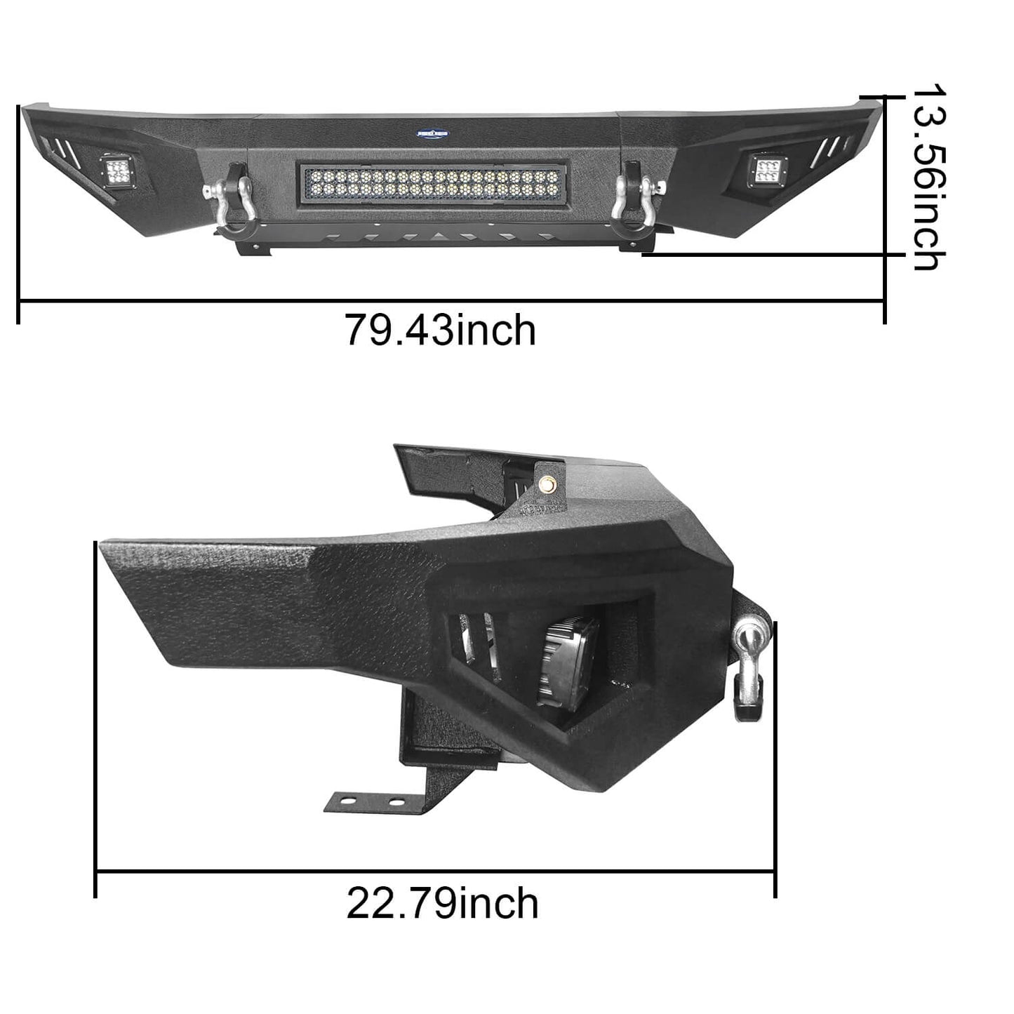 Hooke Road Full Width Front Bumper w/LED Lights(14-21 Toyota Tundra) - HE.5001