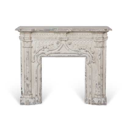 Park Hill Collection Grand Maison Fireplace Mantel – Artisan Antiqued Pine & MDF Design, 40 lb Capacity, Handcrafted Elegance - EER36004