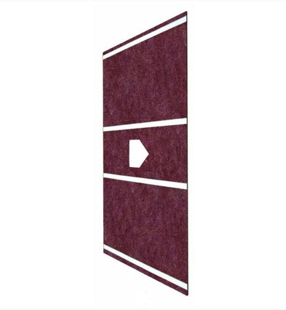 Trigon 6' x 12' Pro Turf Colored Home Plate Batting Mats - BTM612OR