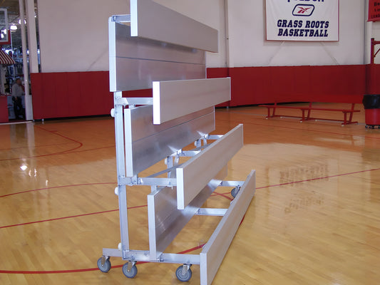 Trigon Sports 4 Row 7.5' Tip-n-Roll Bleacher - BL47.5TR