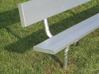 Trigon Sports PB15IGB 15 ft. Permanent Team Bench with Back - PB15IGB