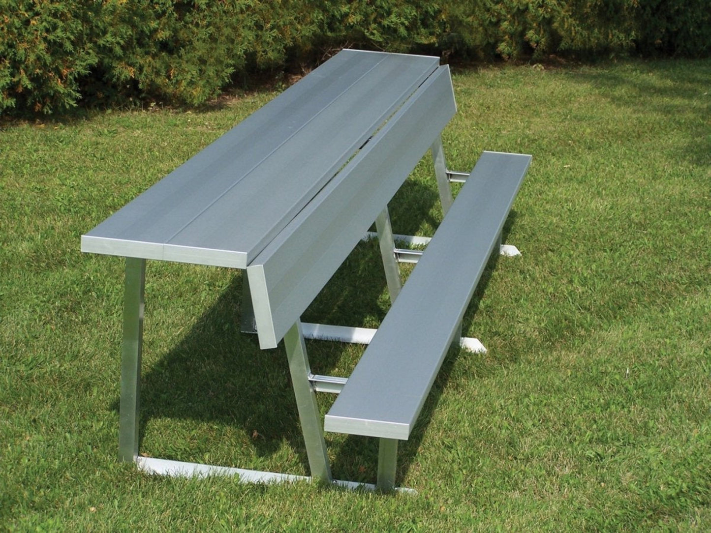 Trigon Sports PBS15 15 ft. Portable Team Bench with Back & Shelf - PBS15