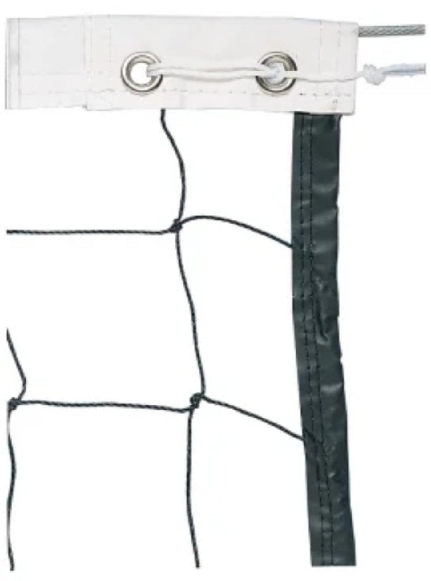 Trigon Sports Vinyl Volleyball Net with Steel Cable Top & Nylon Roped Bottom VBNETC - VBNETC