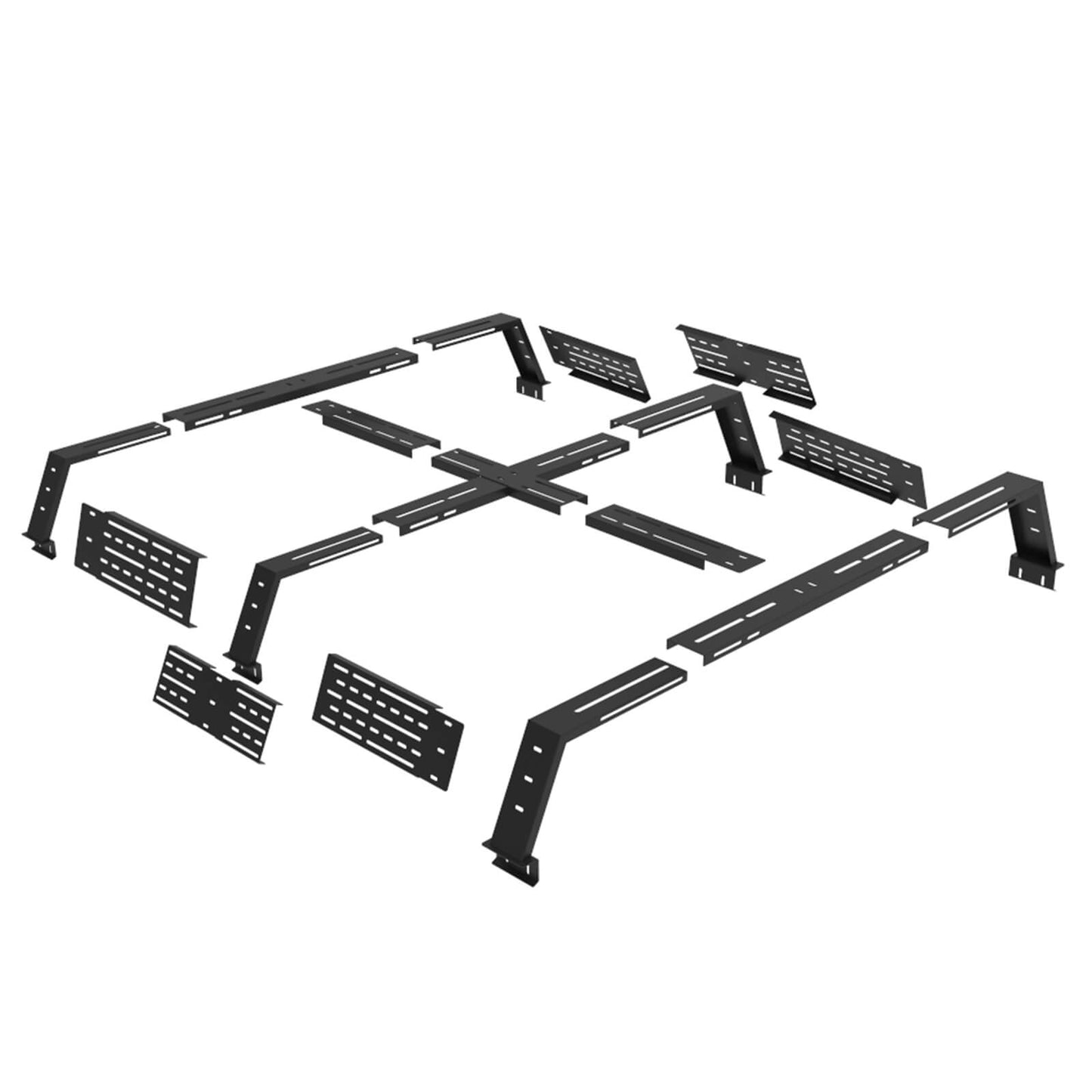 Mid-size Trucks High Overland Bed Rack Fits Jeep Gladiator JT & Ford Ranger & GMC & Chevrolet Colorado 6' Bed - Hooke Road