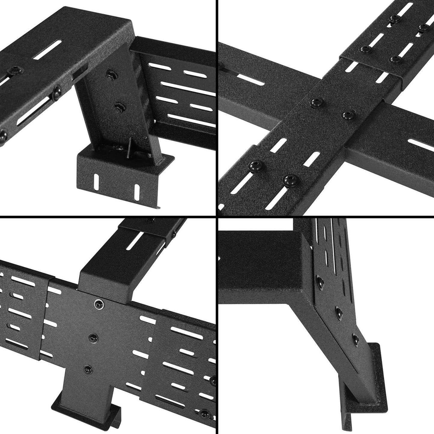Mid-size Trucks High Overland Bed Rack Fits Jeep Gladiator JT & Ford Ranger & GMC & Chevrolet Colorado 6' Bed - Hooke Road