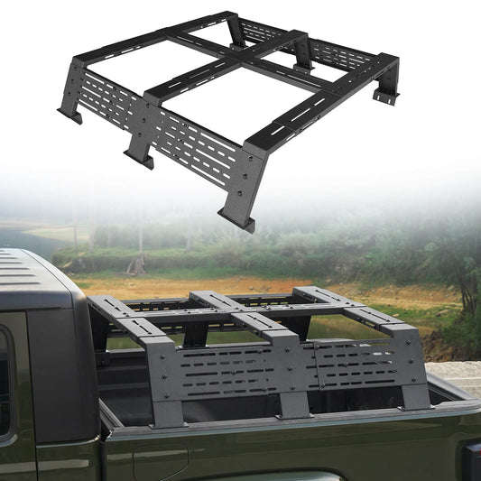 Mid-size Trucks High Overland Bed Rack Fits Jeep Gladiator JT & Ford Ranger & GMC & Chevrolet Colorado 6' Bed - Hooke Road