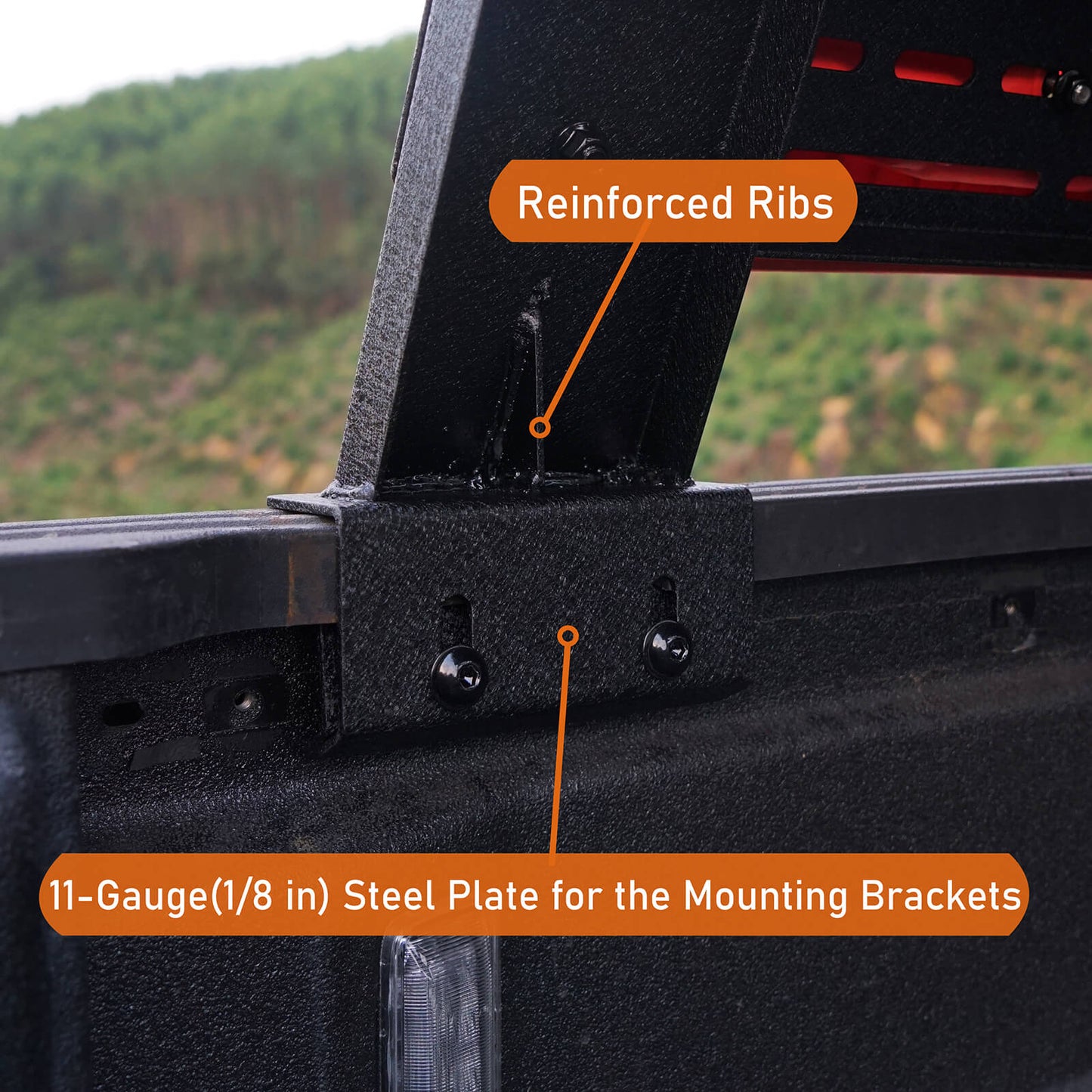 Mid-size Trucks High Overland Bed Rack Fits Jeep Gladiator JT & Ford Ranger & GMC & Chevrolet Colorado 6' Bed - Hooke Road