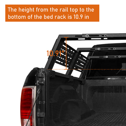 Truck/Pick-up 12.2" High Overland Bed Rack - Hooke Road - HE.9908-S